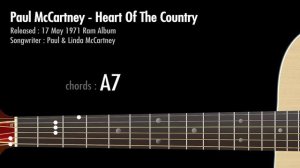 Heart Of The Country - Paul McCartney / Guitar Chords