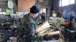 Самодельный дровокол помощник в доме!