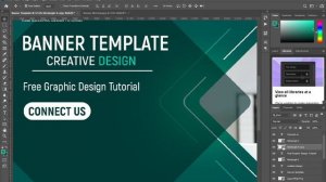 How to create an e-learning concept banner template in photoshop