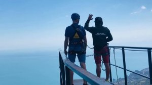 Прыжки с веревкой на Ай-Петри, роупджампинг