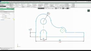 Простая деталь. Плоский параметрический эскиз (1)
