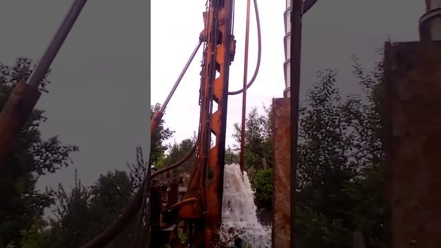 Продувка скважины компрессором КВ-10. смотреть онлайн