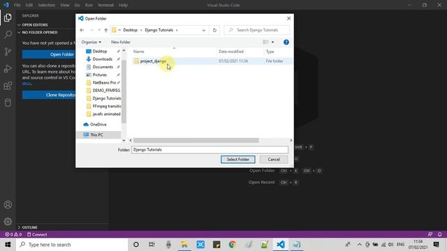 Setting up Django project development environment in Visual Studio Code | Tutorial Part #1