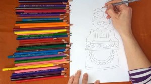 Как нарисовать бабушку. Онлайн-школа рисования "Малевашки"