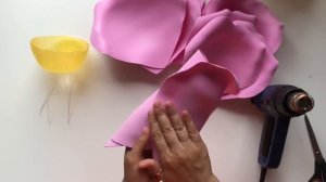 Роза из фоамирана 2 мм