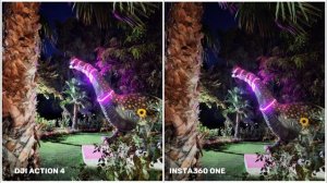 DJI Osmo Action 4 VS Insta360 One RS 1-INCH Edition | Night Mode Camera Test