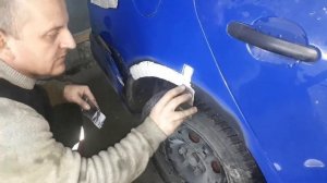 Покраска арок skoda fabia