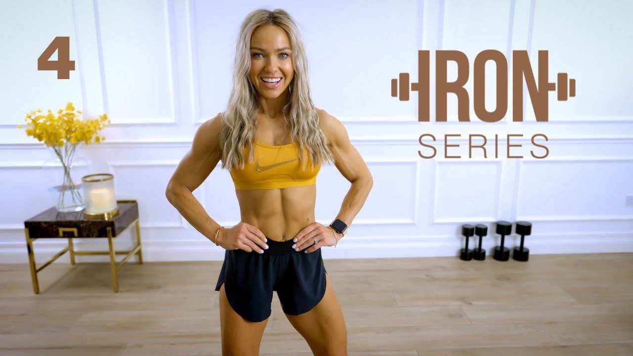 Caroline Girvan - IRON Series 30 Min Full Body Workout - Dumbbell Circuits _ 4