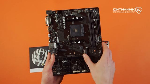 Обзор материнской платы GIGABYTE GA-A320M-H | Ситилинк смотреть онлайн