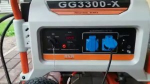 Видео работы газового генератора REG GG3300 в режиме АВР