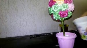 Как закрепить топиарий в горшке