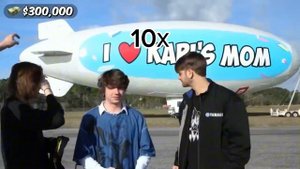 Видео мистера биста « билет самолёта за 1$ и за 500.000 $» в 10Х, 50Х и в 100Х