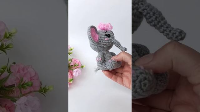 💚Little baby elephant crochet // Маленький слоненок крючком💙