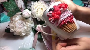Пионы из холодного фарфора