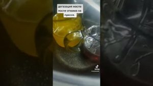 Дегазация масла вакуумным способом. Отжимаем сыродавленное масло на прессе. Доброполе