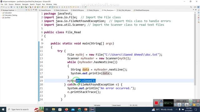 Getting file info and File Reading смотреть онлайн