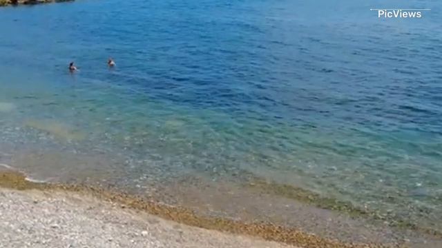 Туапсе Центральный пляж сегодня 11 июля 2024. Какая погода, обстановка на пляже море сейчас смотреть онлайн