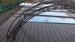 Раздвижной павильон для бассейна своими руками.ЧАСТЬ 1/Sliding pool pavilion PART 1