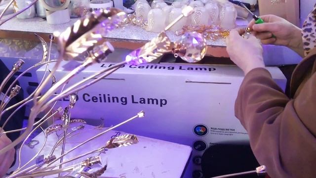 Полная сборка хрустальной люстры с галогенками своими руками смотреть онлайн