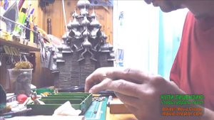 Как делать лемех для макетов деревянных церквей.