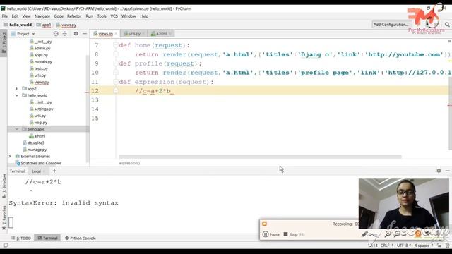 #7 How to Implement Mathematical Operations on a Website using Django | GET Method | Django | Hind смотреть онлайн