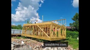 Каркасный дом, ускоренное видео возведения каркаса