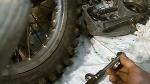 Ремонт заднего колеса CZ 380(500)