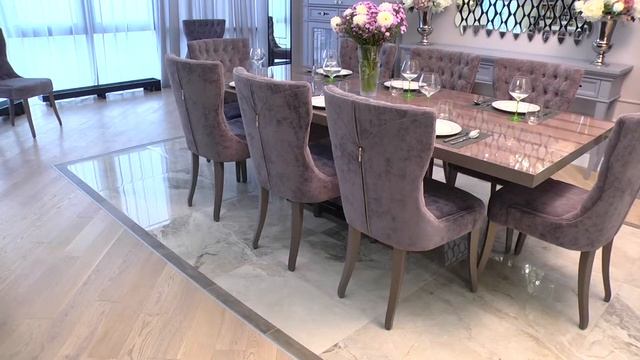 Дизайн квартиры 320м2 с панорамными окнами. Кухня-гостиная. АЛМАТЫ смотреть онлайн