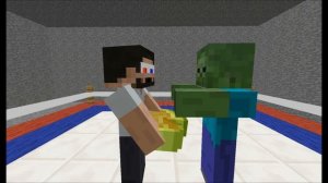 [Minecraft animation] Minecraft player School - Fighting