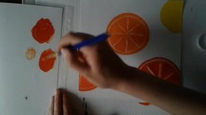 Арт апельсин | Рисуем акрилом очень просто