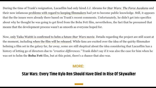 Josh Trank To Lucasfilm - I Quit!