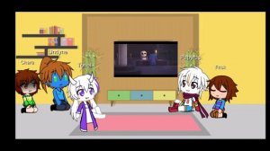 Реакция андертейл gacha life на "Regular sans"