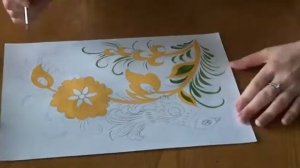 ХОХЛОМА | ПТИЦА В СТИЛЕ ХОХЛОМСКОЙ РОСПИСИ | КРУЖОК ХУДОЖЕСТВЕННАЯ РОСПИСЬ