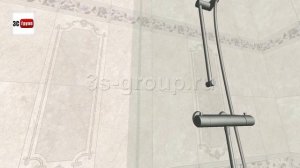 Плитка «Лютеция» Керама Марацци в интерьере ванной | Вариант раскладки