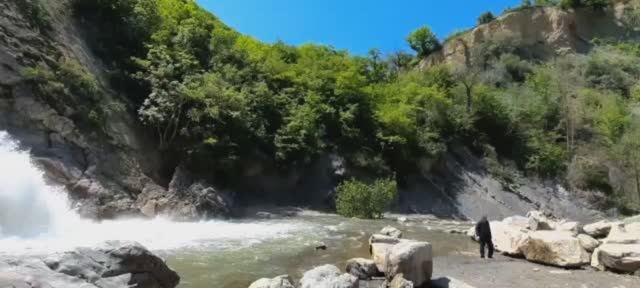 Водопад, красивые виды