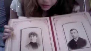 Unintentional ASMR 👻 Girl Showing Old Photobooks from Abandoned Houses