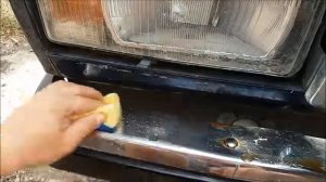 Как убрать ржавчину на бампере за 50руб?