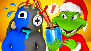 ГРИНЧ УКРАЛ ЦВЕТА РАДУЖНЫХ ДРУЗЕЙ?! (Новогодняя 3D Анимация Roblox Rainbow Friends Рождество)