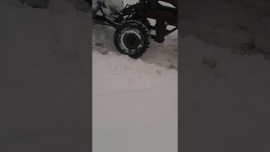 Чистка снега на Т-16