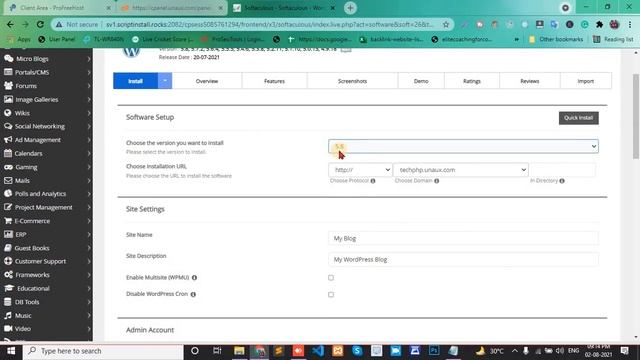 INSTALL WORDPRESS IN CPANEL SOFTACULOUS | How to Install WordPress on Your cPanel Account