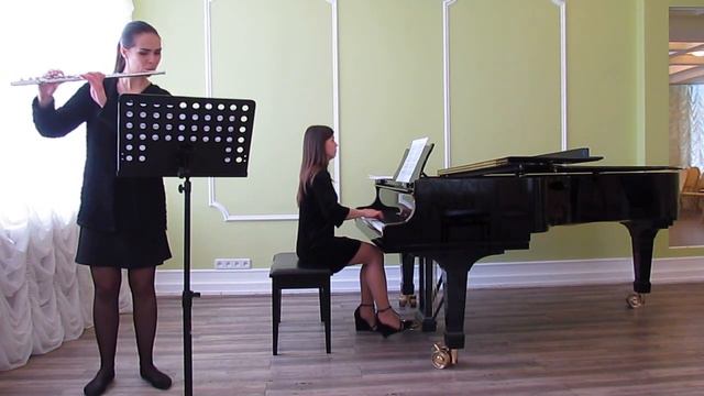 К. Ф. Э. Бах Соната для флейты и фортепиано соль минор 2 часть смотреть онлайн