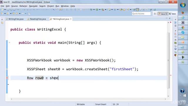 35 Java Stream Apache POI Creating and Writing Excel Files
