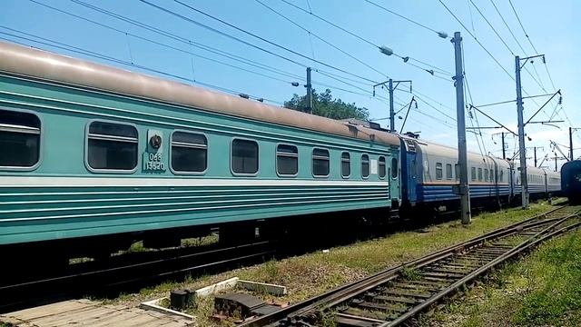 Электровоз ВЛ80с-1809 пассажирски поезд сообщением Семеи Кызылорда станция Алматы-1 Хроника-КТЖ.