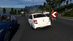 ПРОТЕСТИРОВАЛ ГРАНТУ НА БЕЗДОРОЖЬЕ - СУРОВАЯ РОССИЯ - Euro Truck Simulator 2 + РУЛЬ