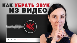 Как Убрать Звук из Видео? ? 3 Простых Способа Удалить Звуковую Дорожку из Видео