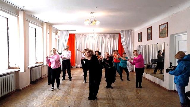 Танцевальная аэробика для тех кому за 50. Синий иней. Тренировка