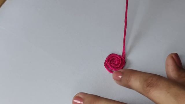 Amazing Hand Embroidery flower design trick.Easy Hand Embroidery Rose flower design idea