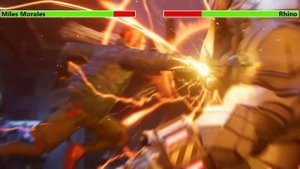 Marvel's Spider-Man: Miles Morales (2020) Rhino Boss Fight with healthbars