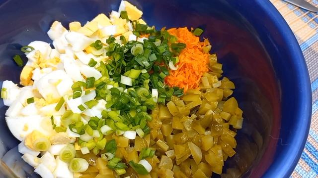 Простой Вкусный Салат из Моркови из Яиц готовим с вами вместе