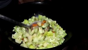 Рагу в Казане на костре
